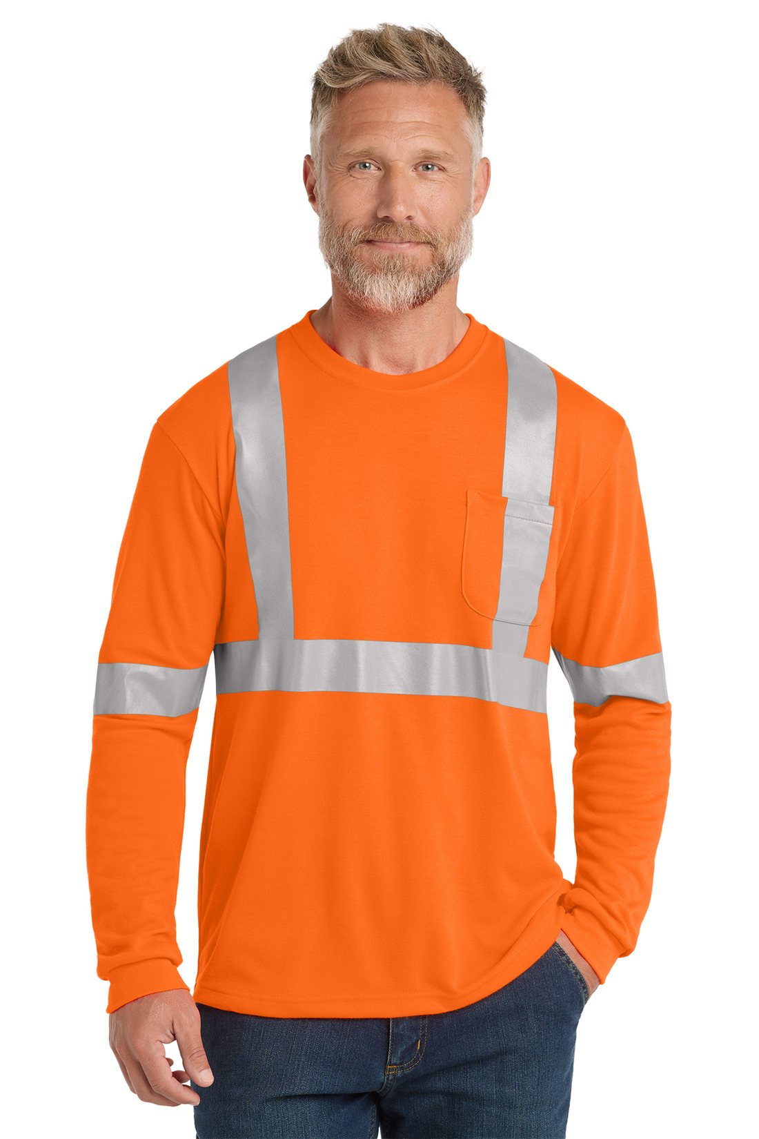 CornerStone ANSI Class 2 Long Sleeve Safety Tee