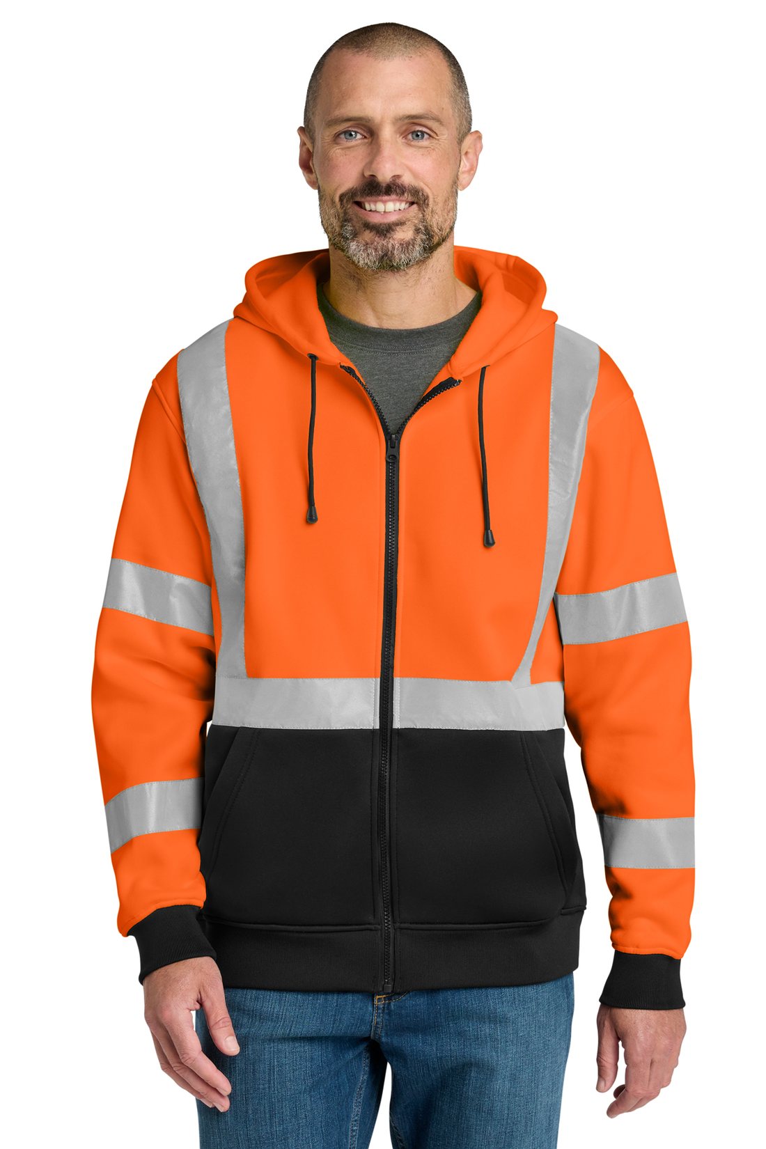 CornerStone ANSI Class 3 Fleece Full Zip Hoodie